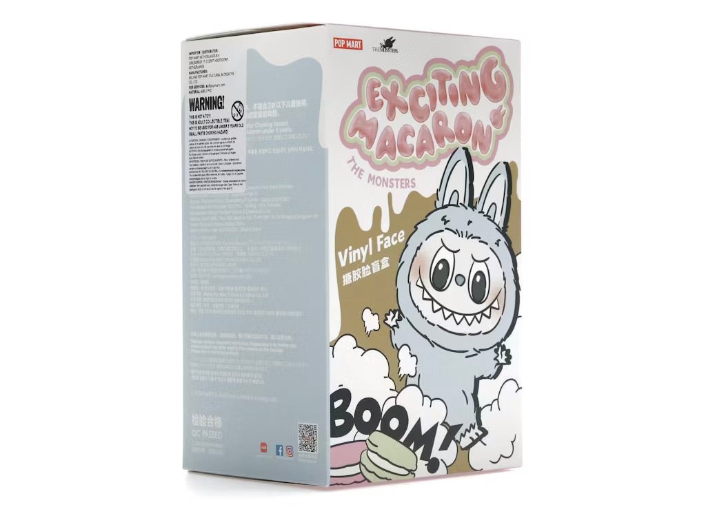 Pop Mart Labubu The Monsters Tasty Macarons Vinyl Plush Pingente [Blind Box Lacrada] - Collectibles - Labubu - 