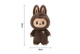 Vista traseira Pop Mart Labubu The Monsters Zimomo I Found You Vinyl Doll + Tote Bag Marrom (59cm)