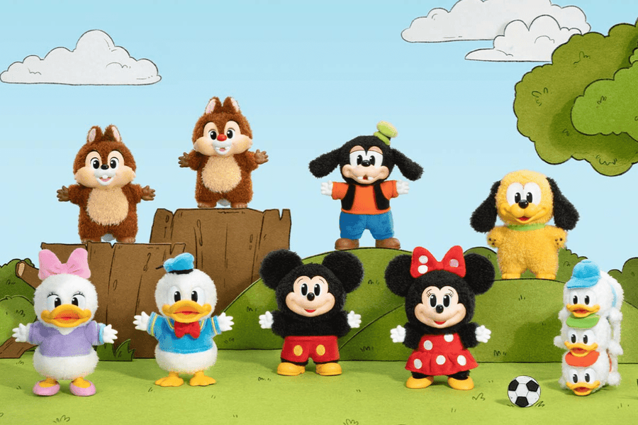 Pop Mart Secret Huguinho, Zezinho, Luizinho - Mickey Family Cute Together Keychain Series Figures (Aberto) - Pop Mart - 