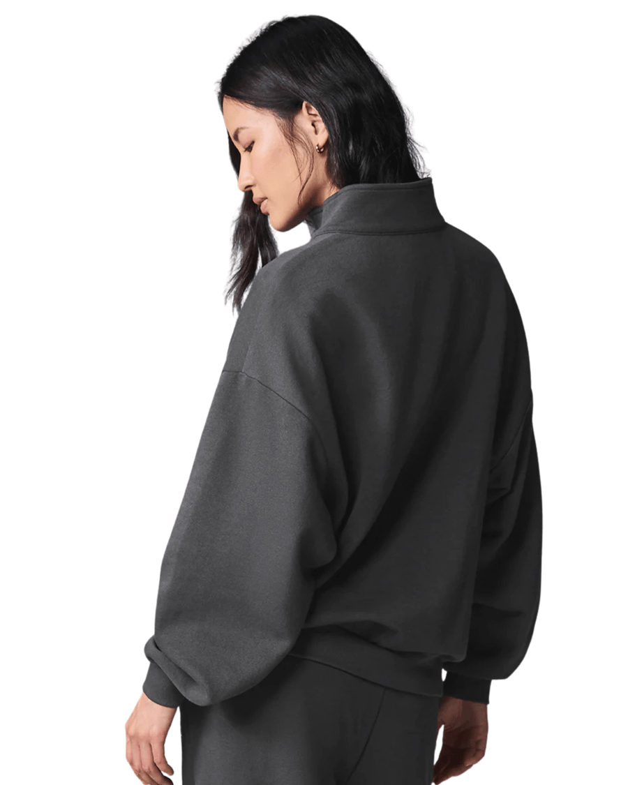 Pullover Alo Yoga Accolade 1/4 Zip Anthracite Cinza por R$ 1.549