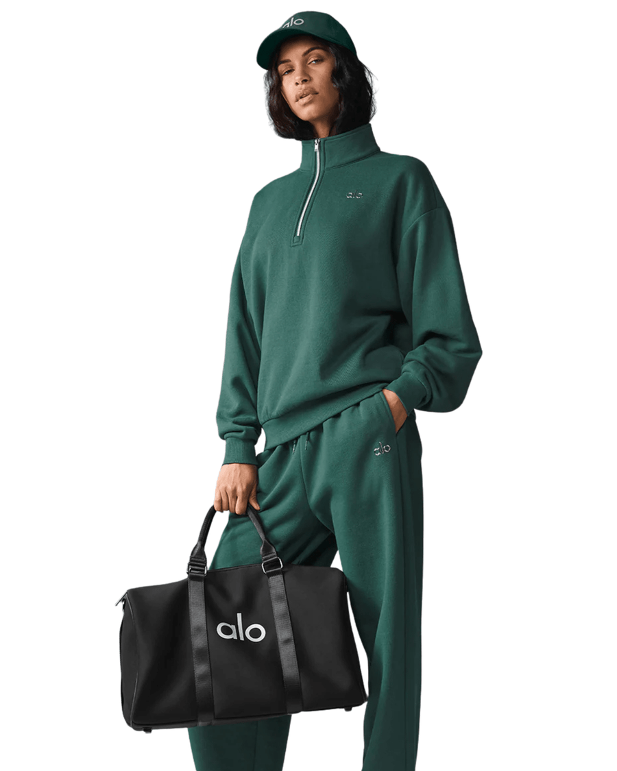 Pullover Alo Yoga Accolade 1/4 Zip Winter Ivy Verde por R$ 1.549