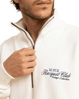 Vista traseira Pulôver Slyce Frenchterry Zipper Off White