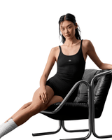 Vista superior Regata Alo Yoga Ribbed Prosper Preto