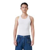 Vista lateral Regata Pace Waffle Knit Off White