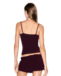 Regata Skims Cotton Cami Currant Bordô - Skims - 43774078391360