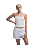 Regata Skims Cotton Cami Marble Branco - Skims - 43774078391540