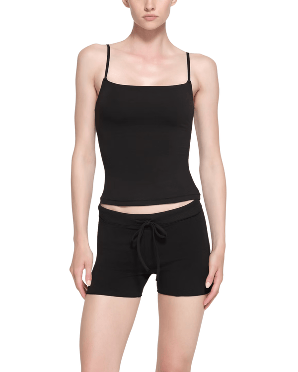 Regata Skims Cotton Cami Soot Preto em preto original na LK Sneakers