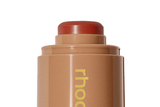 Rhode Pocket Blush, blush compacto em tom marrom claro, pronto para uso.