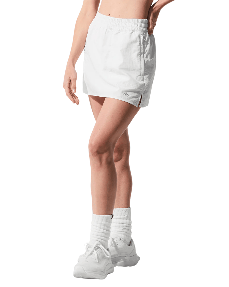 Vista superior Saia Alo Yoga Alumni Tennis Branco