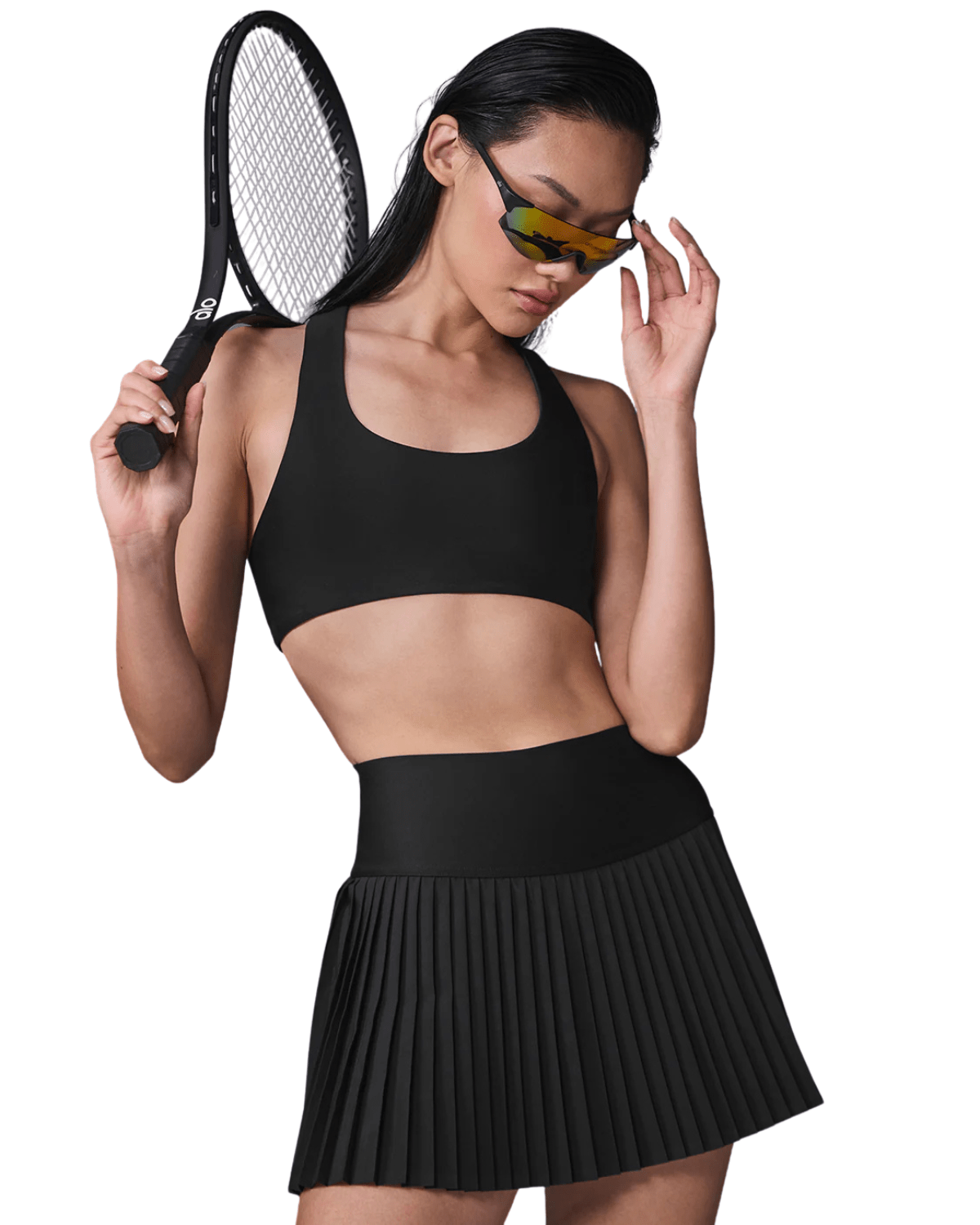 Saia Alo Yoga Grand Slam Tennis Preto por R$ 1.049,99 em até 10x
