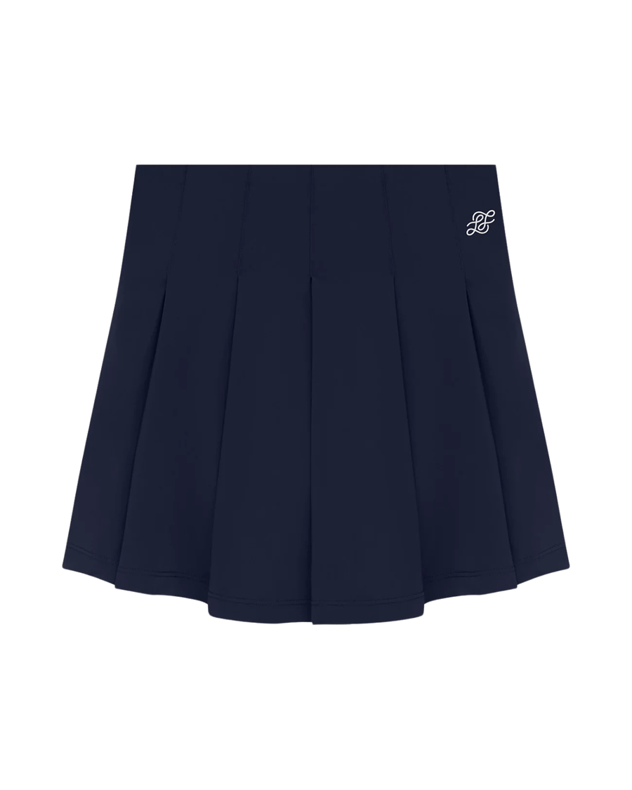 Vista lateral Saia Slyce 2x1 On Season LS Azul Marinho