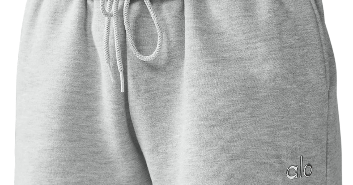 Short Alo Yoga Accolade Athletic Heather Grey Cinza - LK