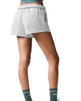 Vista traseira Short Alo Yoga Accolade Athletic Heather Grey Cinza