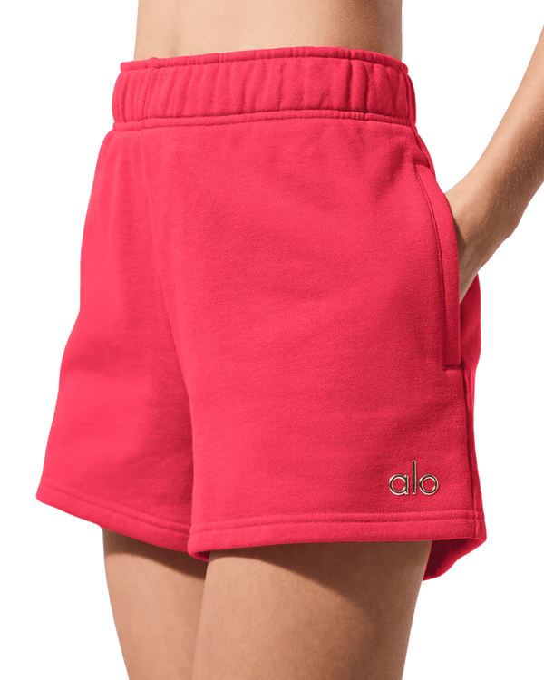 Short Alo Yoga Accolade Candy Red Vermelho em vermelho original na LK Sneakers