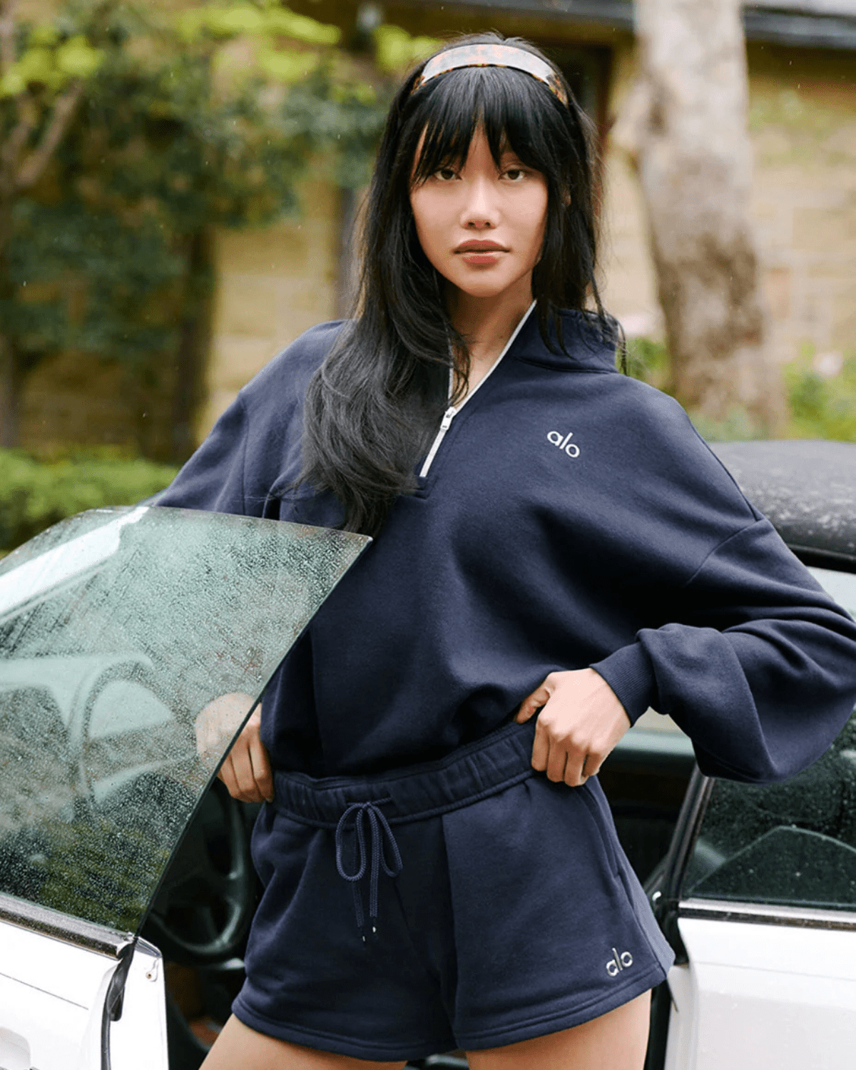 Short Alo Yoga Accolade Navy Azul Marinho - LK