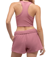 Vista superior Short Alo Yoga Accolade Pink Wild Rose Rosa