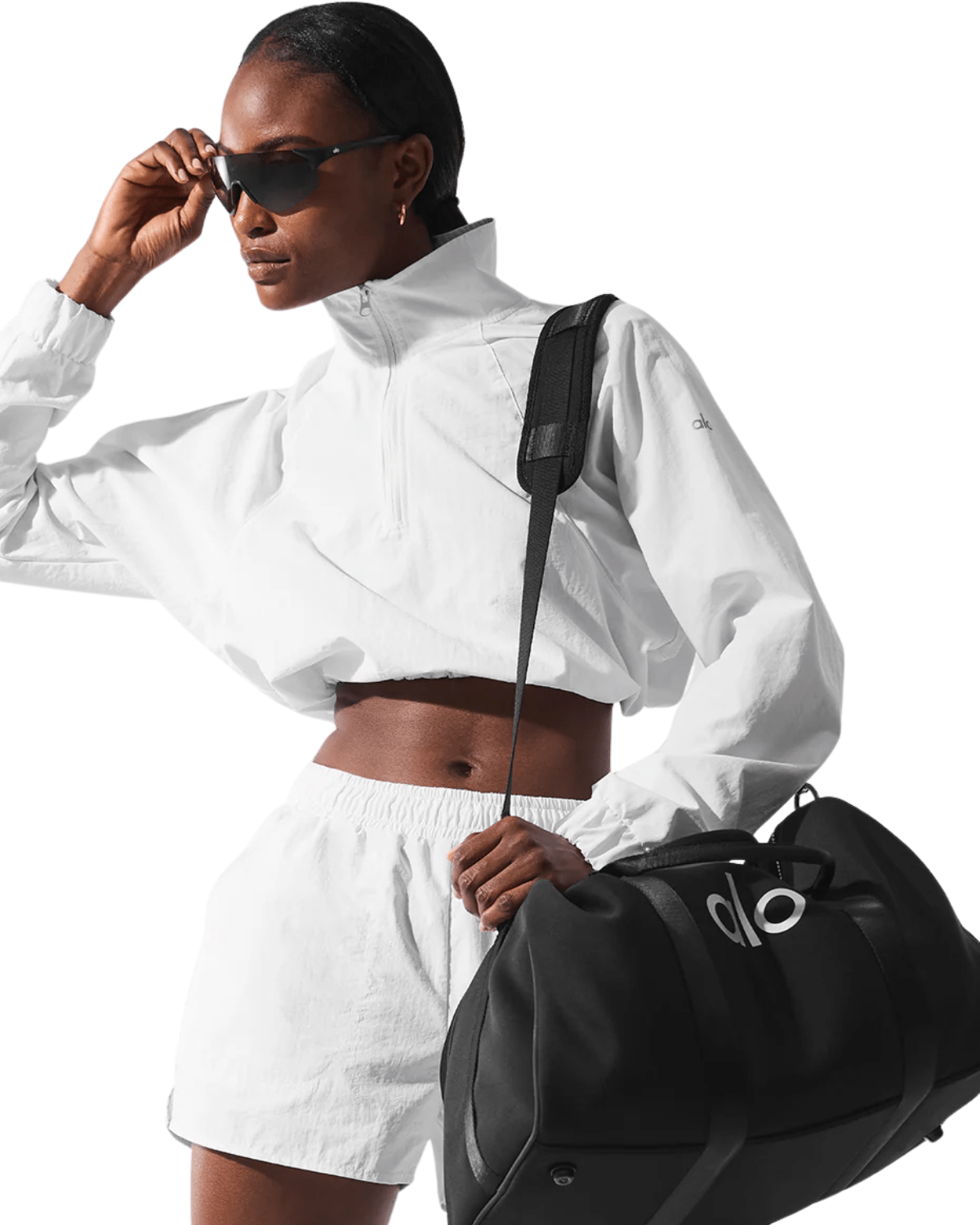 Short Alo Yoga Alumni Branco - Alo Yoga - w6273r_01 - 1