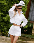 Short Alo Yoga Alumni Branco - Alo Yoga - w6273r_01 - 1