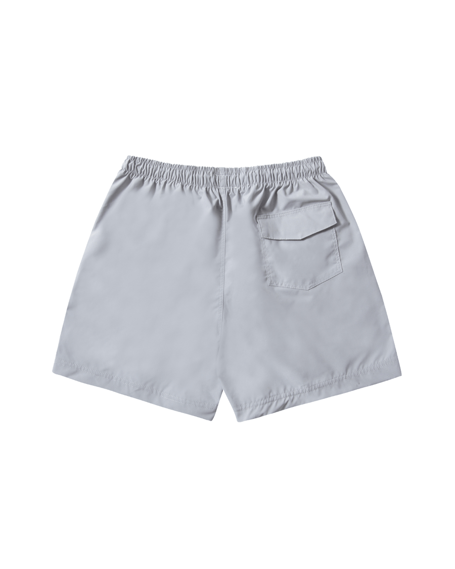 Vista lateral Shorts Aphase Minimal Track - Light Grey Cinza