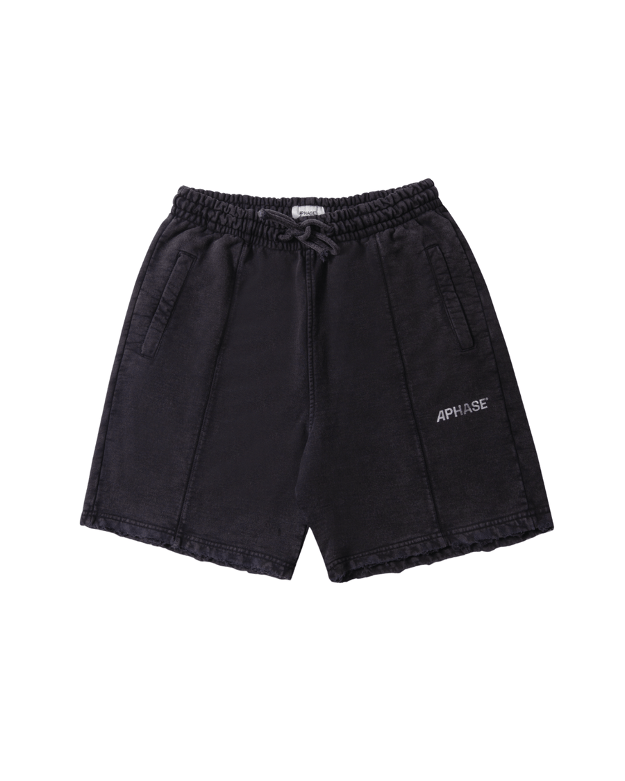 Shorts Aphase Relaxed - Stoned Black Preto em preto original na LK Sneakers