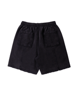 Vista lateral Shorts Aphase Relaxed - Stoned Black Preto