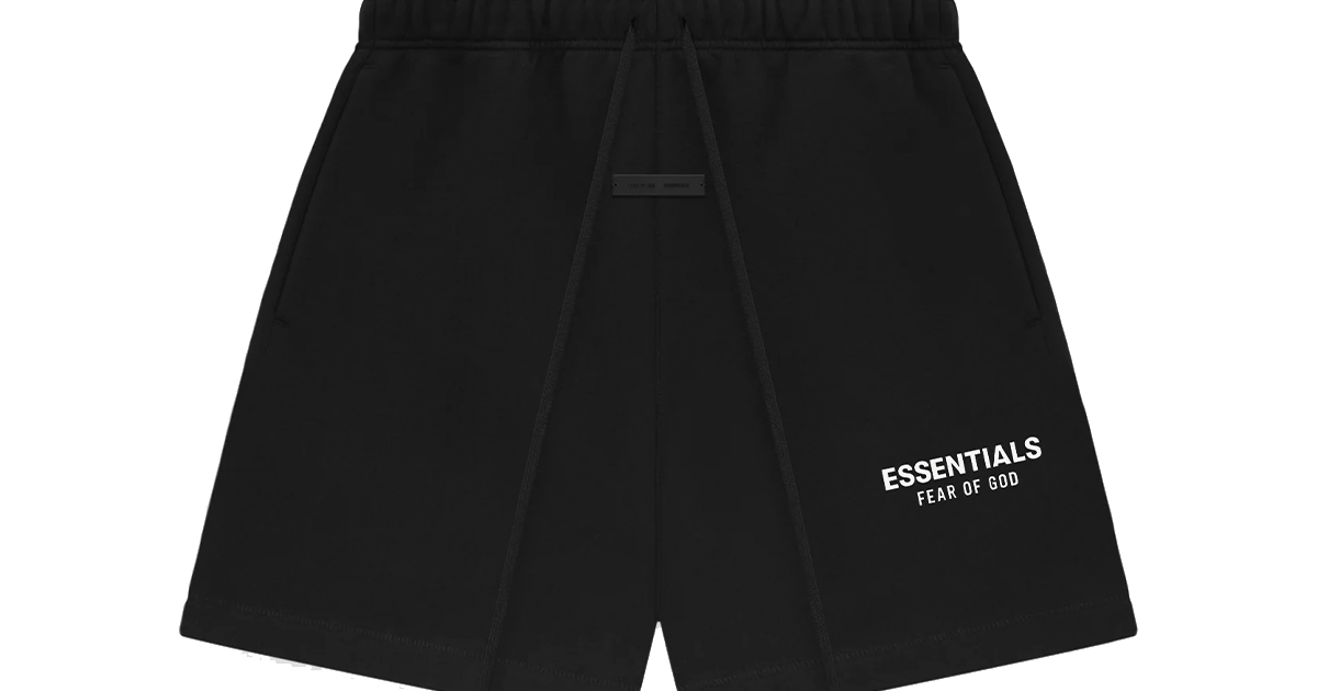 Shorts Fear Of God Essentials Classic Sweatshort Preto | LK Sneakers