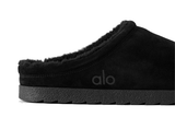 Vista superior Slipper Alo Yoga Recovery Black Preto