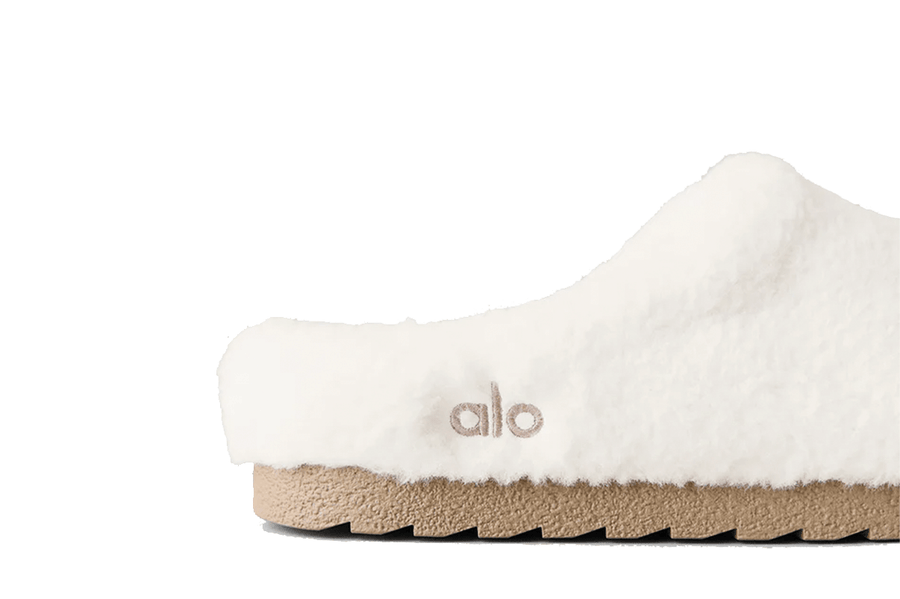 Vista superior Slipper Alo Yoga Recovery Ivory Off White