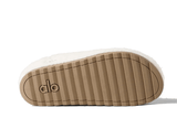 Vista lateral Slipper Alo Yoga Recovery Ivory Off White