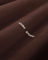 Suéter Saint Studio Moletom Quarter Zip Marrom