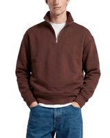 Suéter Saint Studio Moletom Quarter Zip Marrom