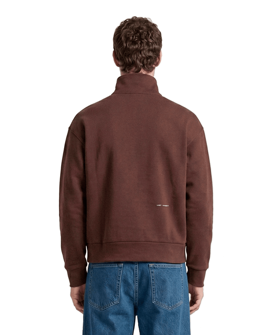 Suéter Saint Studio Moletom Quarter Zip Marrom