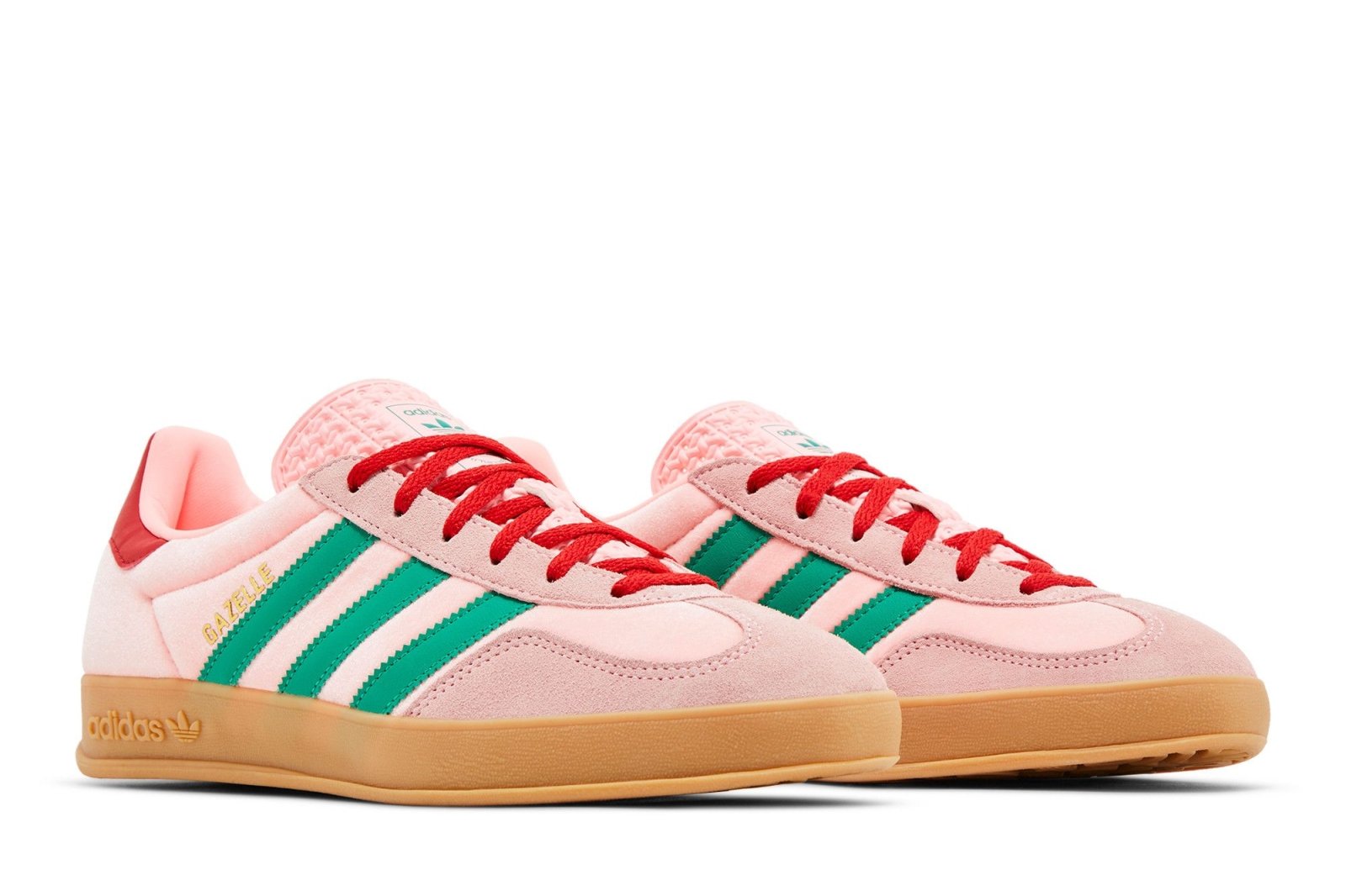 Tênis adidas Gazelle Indoor Court Green Glow Pink Gum Rosa - Adidas - JI2713