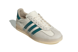 Vista superior do Adidas Adidas Gazelle Indoor Cream White Preloved Teal mostrando abertura, lingueta e cadarços