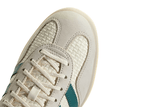 Vista na caixa do Adidas Adidas Gazelle Indoor Cream White Preloved Teal mostrando embalagem original da marca