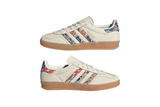 Vista superior do Adidas Adidas Gazelle Indoor Liberty London Floral Embroidery Stripes Multi-Color mostrando abertura, lingueta e cadarços
