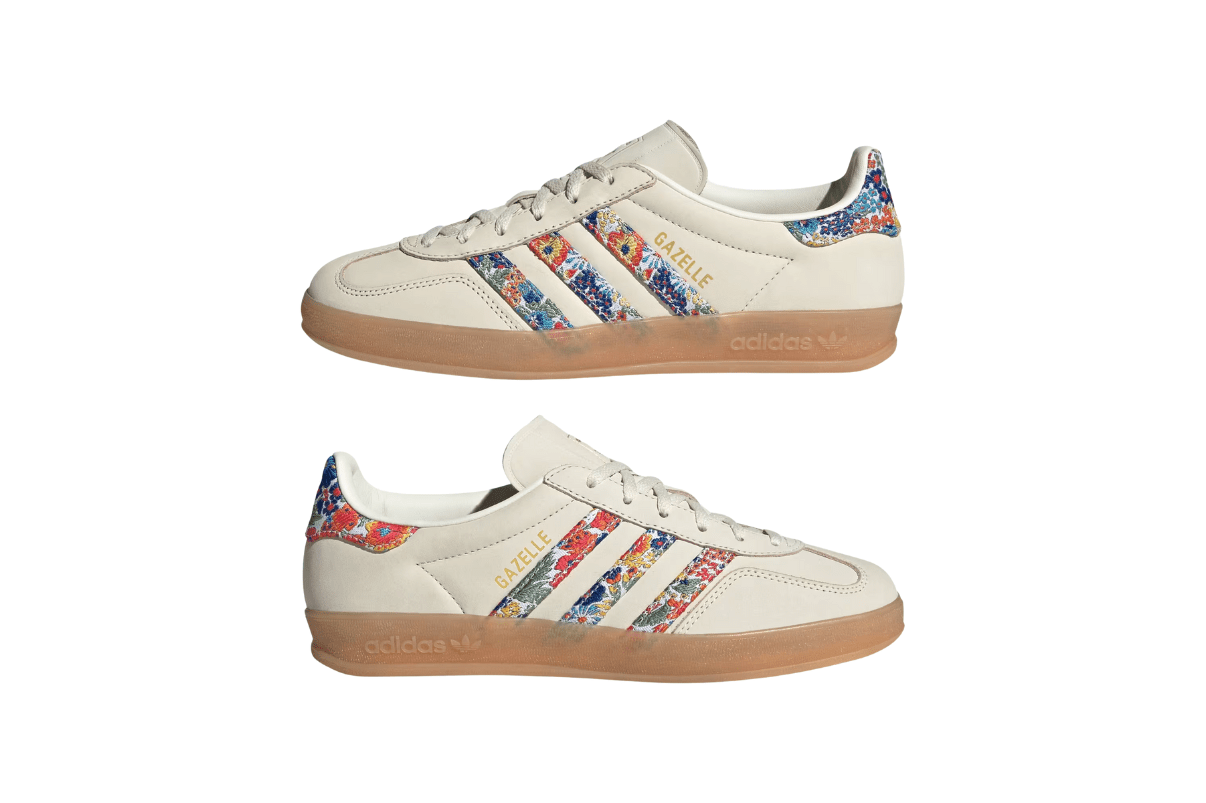 Tênis Adidas Gazelle Indoor Liberty London Floral Embroidery Stripes Multi - Color - Adidas - JH7370 - 1