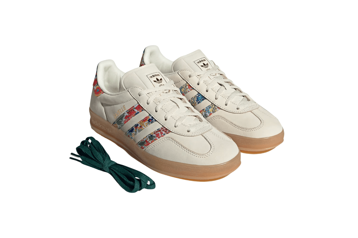 Tênis Adidas Gazelle Indoor Liberty London Floral Embroidery Stripes Multi - Color - Adidas - JH7370 - 1