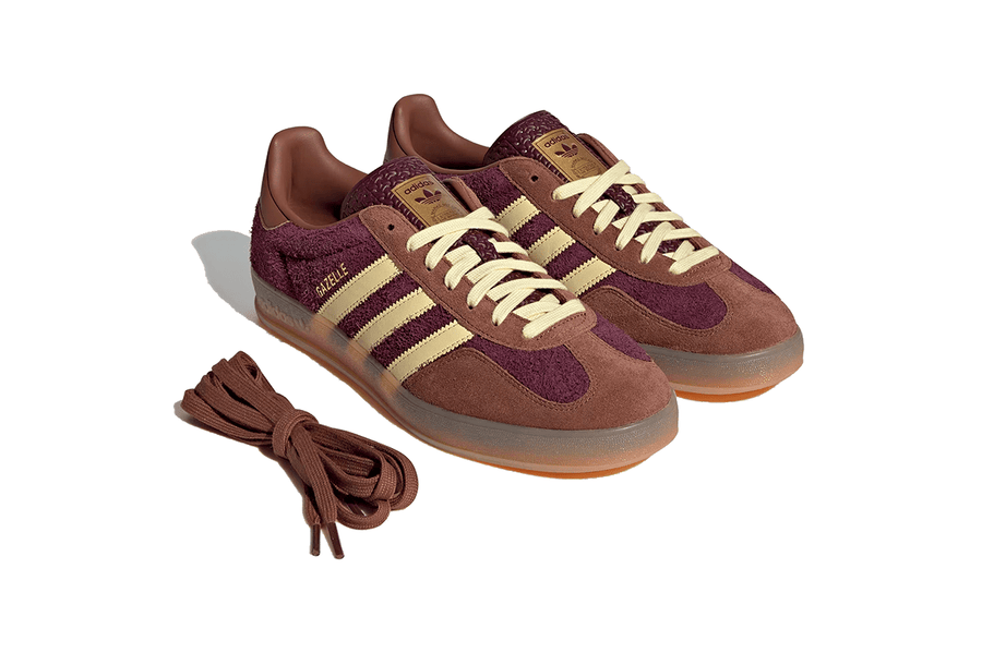 Tênis Adidas Gazelle Indoor Maroon Almost Yellow Marrom - Adidas - JI0324 - 1