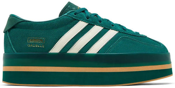 Adidas Adidas Gazelle Stack Collegiate Green Cream White tênis em verde original na LK Sneakers
