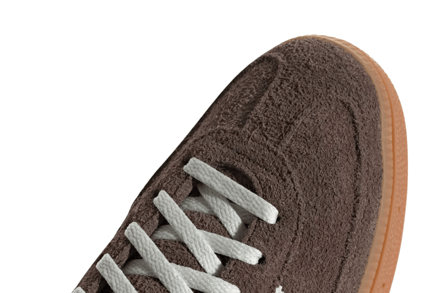 Vista na caixa do Adidas Adidas Handball Spezial Earth Strata Gum mostrando embalagem original da marca