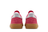Vista superior do Adidas adidas Handball Spezial Lucid Pink Almost Yellow mostrando abertura, lingueta e cadarços