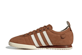 Vista lateral do Adidas Adidas Samba 62 'Wild Brown' mostrando design do cabedal e logo da marca