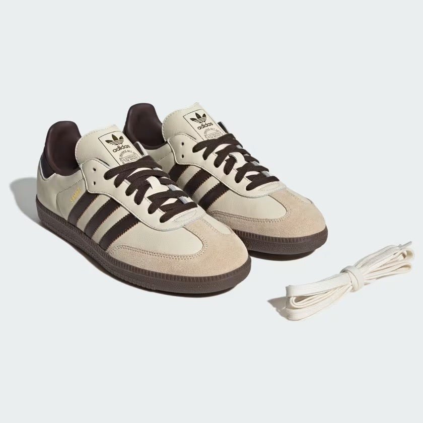 Tênis adidas Samba Cream White Dark Brown Bege - Adidas - JR2660