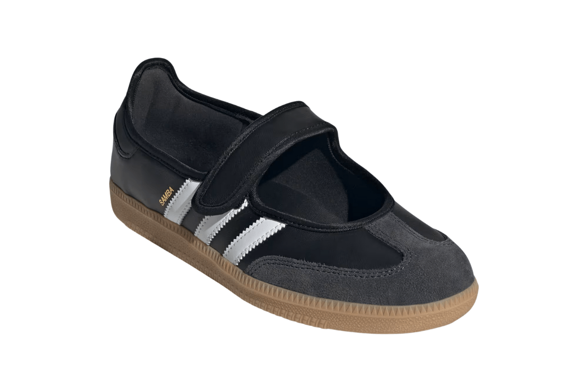 Tênis Adidas Samba Jane 'Black White Gum' Preto - Adidas - JQ6445 - 1