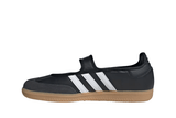 Vista do solado do Adidas Adidas Samba Jane 'Black White Gum' mostrando padrão de tração e tecnologia de amortecimento