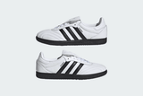 Vista na caixa do Adidas Adidas Samba LT Cloud White Core Black Black Sole mostrando embalagem original da marca