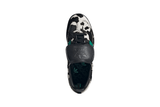 Vista traseira do Adidas Adidas Samba LT Cow Print Black White mostrando calcanheira e detalhes do solado