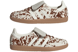 Vista na caixa do Adidas Adidas Samba LT Cow Print Brown White mostrando embalagem original da marca