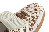 Vista na caixa do Adidas Adidas Samba LT Cow Print Brown White mostrando embalagem original da marca